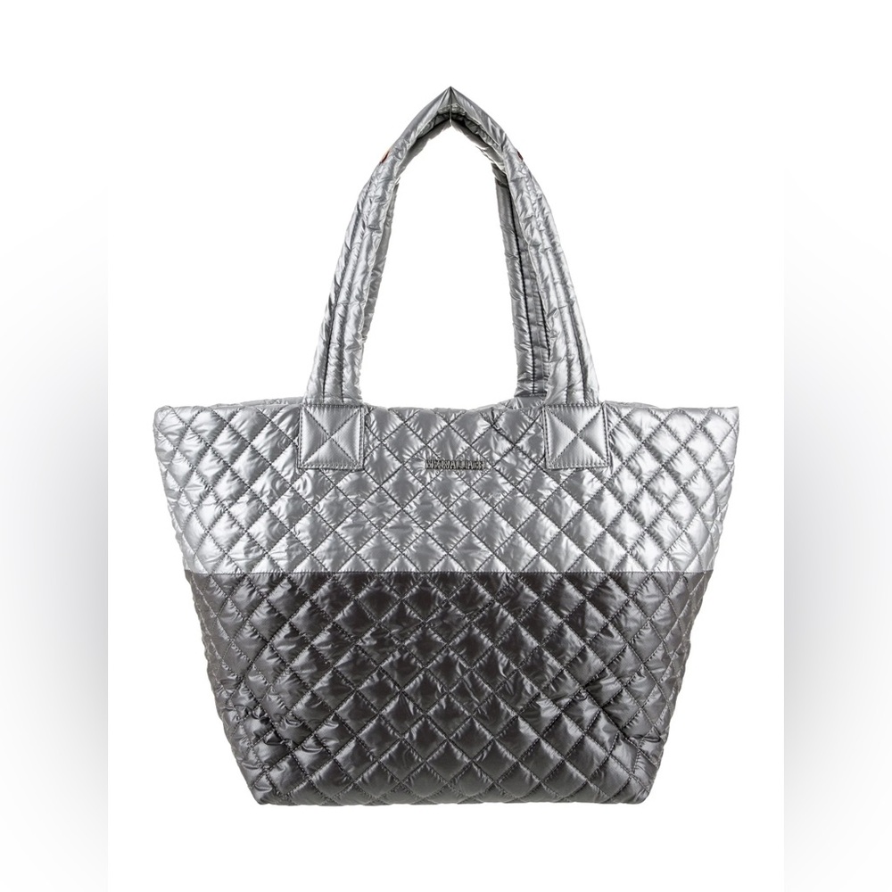 MZ Wallace Silver Quilted Tote